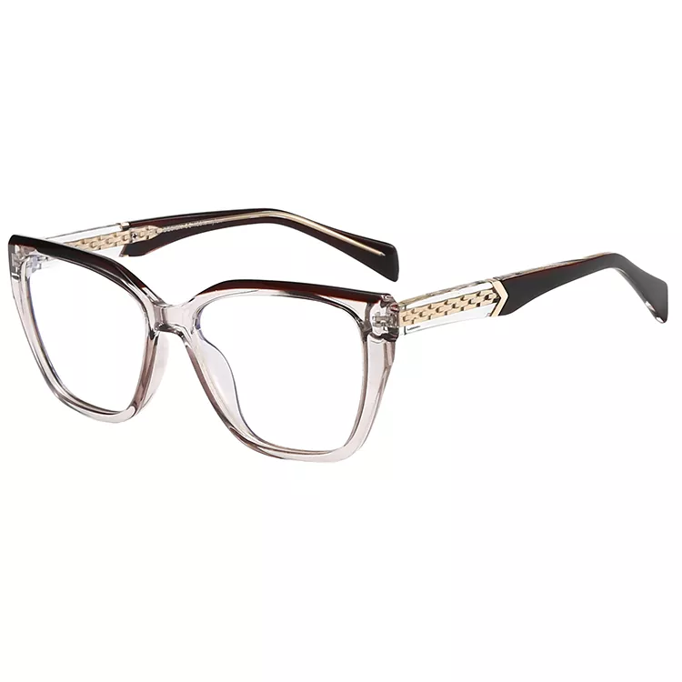 CP Core Wire Temple Oversized Square Glasses